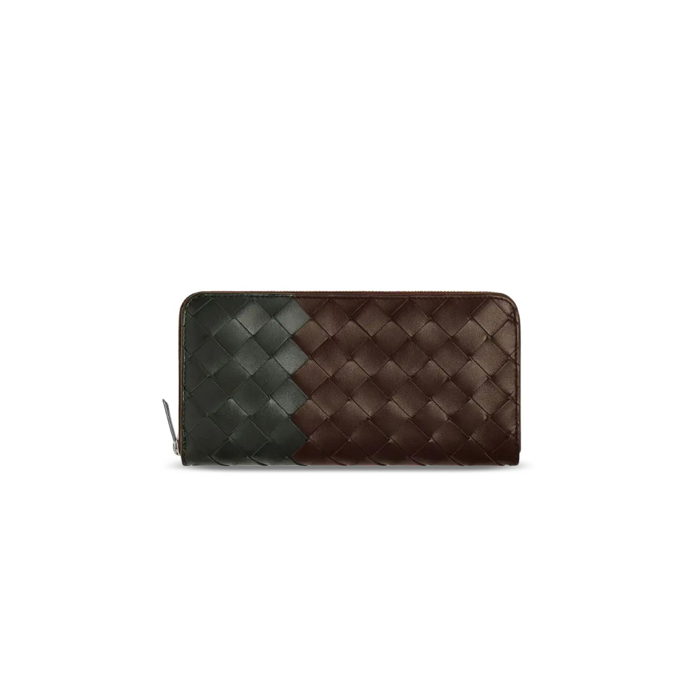 B0tt*ga Ven*ta INTRECCIATO ZIP AROUND WALLET 749427V3AF22039 (19*10*2cm)